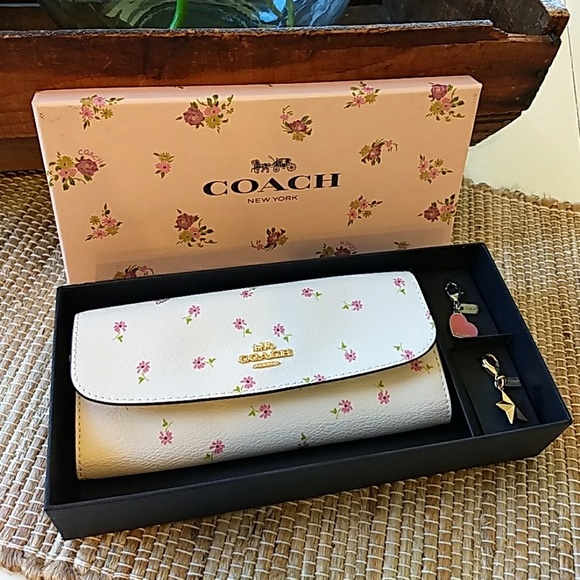Coach Handbags - Coach Boxed Soft Wallet With Charms